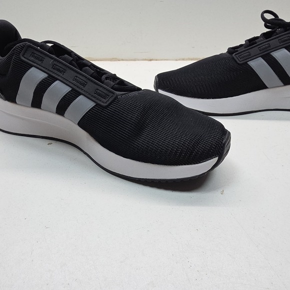 Adidas Racer TR21 Men's Running Shoes Black White with Yellow Accent Size 11 - Picture 8 of 13